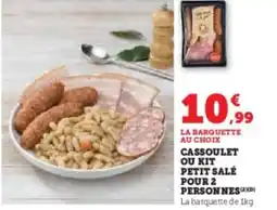 Super U Cassoulet ou kit petit salé pour 2 personnes offre