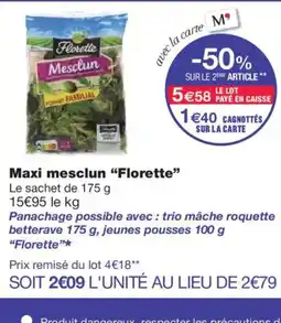 Monoprix FLORETTE Maxi mesclun offre