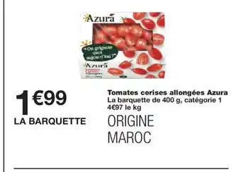Monoprix Tomates cerises allongées Azura offre