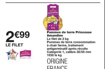 Monoprix Pommes de terre Princesse Amandine offre