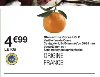 Monoprix Clémentine Corse I.G.P. offre