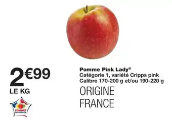 Monoprix Pomme Pink Lady offre