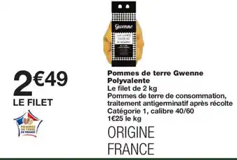 Monoprix Pommes de terre Gwenne Polyvalente offre