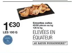 Monoprix Crevettes cuites offre