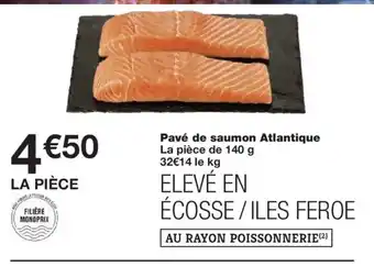 Monoprix Pavé de saumon Atlantique offre