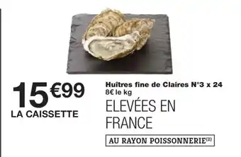 Monoprix Huîtres fine de Claires N°3 offre