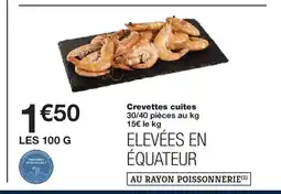 Monoprix Crevettes cuites offre