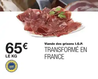 Monoprix Viande des grisons I.G.P. offre