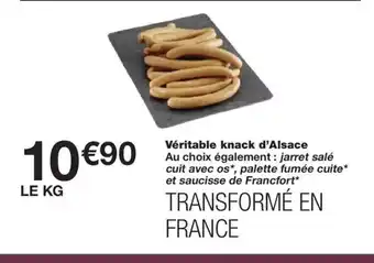 Monoprix Véritable knack d'Alsace offre