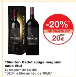 Monoprix Mouton Cadet rouge magnum sous étui offre