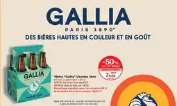 Monoprix GALLIA Bière Champs libre offre