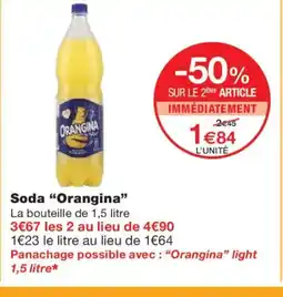 Monoprix ORANGINA Soda offre