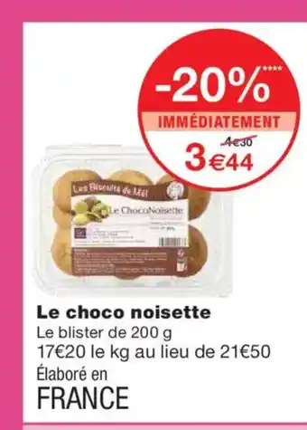 Monoprix Le choco noisette offre