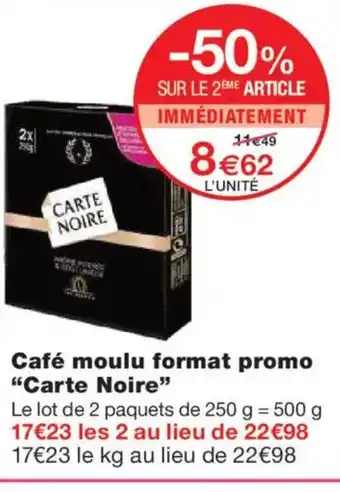CARTE NOIRE Café moulu format promo