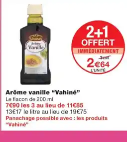 Monoprix VAHINÉ Arôme vanille offre
