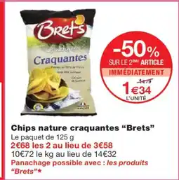Monoprix BRETS Chips nature craquantes offre