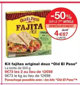 Monoprix OLD EL PASO Kit fajitas original doux offre