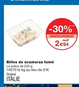 Monoprix Billes de scamorza fumé offre