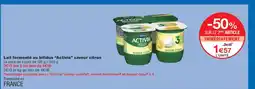 Monoprix ACTIVIA Lait fermenté au bifidus saveur citron offre