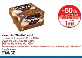 Monoprix NESTLÉ Viennois café offre