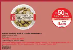 Monoprix L'ATELIER BLINI Olives à la méditerranéenne offre