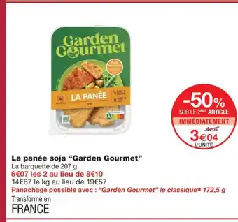 Monoprix GARDEN GOURMET La panée soja offre