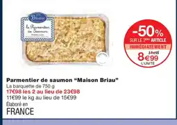 Monoprix MAISON BRIAU Parmentier de saumon offre