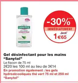 Monoprix SANYTOL Gel désinfectant pour les mains offre