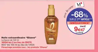 Monoprix ELSEVE Huile extraordinaire offre