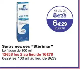 Monoprix STÉRIMAR Spray nez sec offre