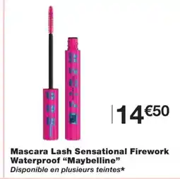 Monoprix MAYBELLINE Mascara Lash Sensational Firework Waterproof offre