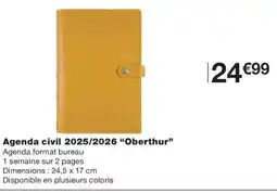 Monoprix OBERTHUR Agenda civil 2025/2026 offre