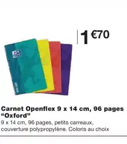 Monoprix OXFORD Carnet Openflex offre