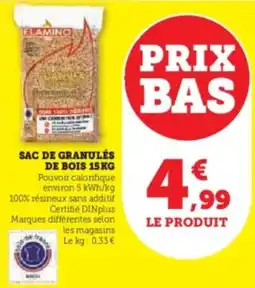 Super U Sac de granulés de bois offre