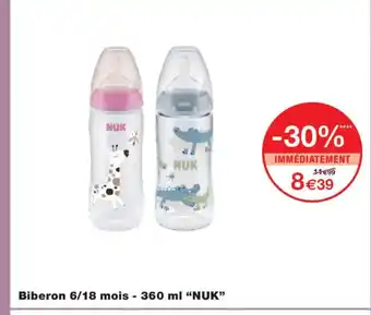 Monoprix NUK Biberon 6/18 mois offre