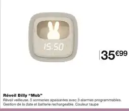 Monoprix MOB Réveil Billy offre