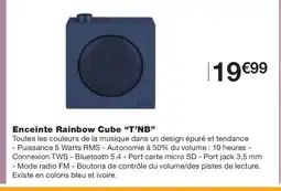 Monoprix T'NB Enceinte Rainbow Cube offre