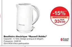 Monoprix RUSSELL HOBBS Bouilloire électrique offre