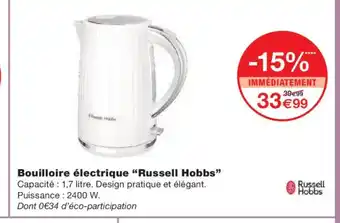 Monoprix RUSSELL HOBBS Bouilloire électrique offre
