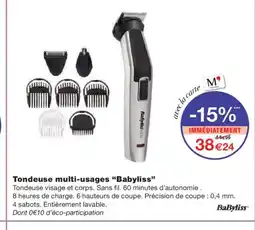 Monoprix BABYLISS Tondeuse multi-usages offre
