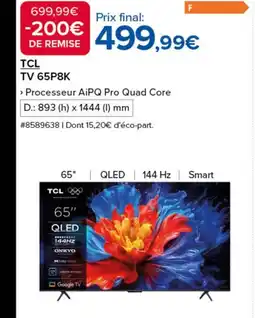 Costco TCL TV 65P8K offre