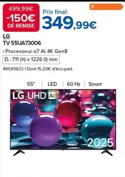 Costco LG TV 55UA73006 offre
