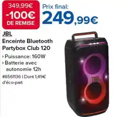Costco JBL Enceinte Bluetooth Partybox Club 120 offre