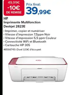 Costco HP Imprimante Multifonction Deskjet 2823E offre
