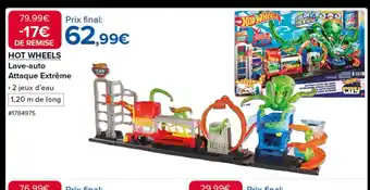 Costco HOT WHEELS Lave-auto Attaque Extrême offre