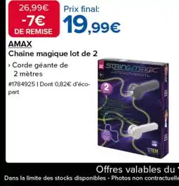 Costco AMAX Chaîne magique lot de 2 offre