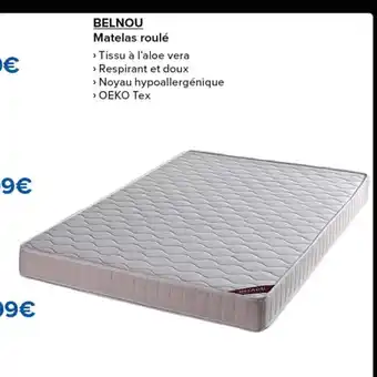 Costco BELNOU Matelas roulé offre
