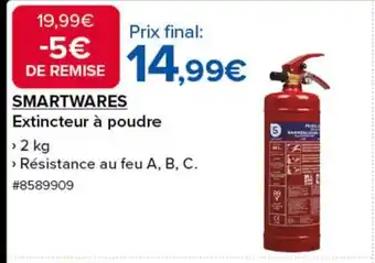 Costco SMARTWARES Extincteur à poudre offre