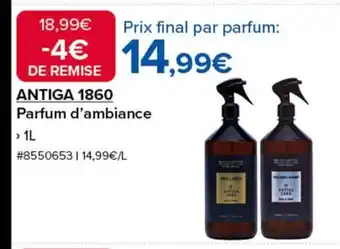 Costco ANTIGA 1860 Parfum d'ambiance offre
