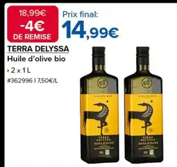 Costco TERRA DELYSSA Huile d'olive bio offre